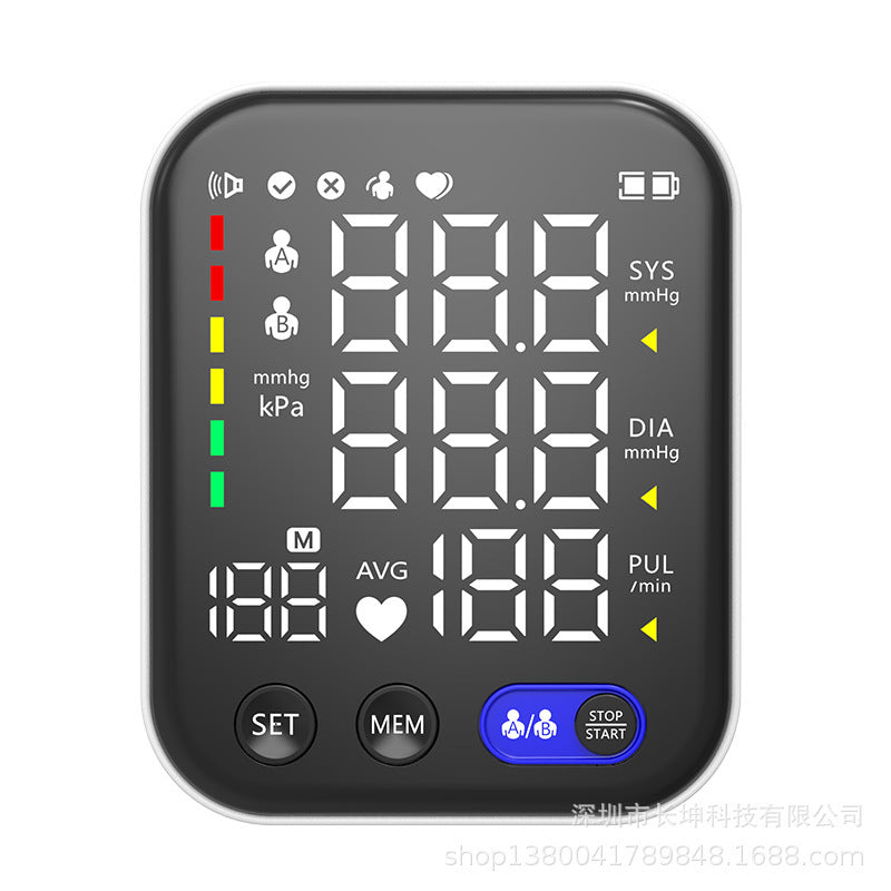 Electronic Blood Pressure Monitor for real-time Measurement Of Blood Pressure