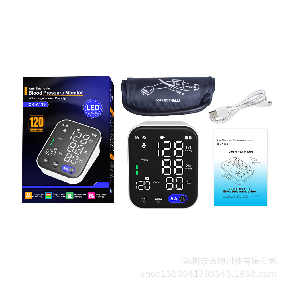 Electronic Blood Pressure Monitor for real-time Measurement Of Blood Pressure